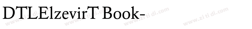 DTLElzevirT Book字体转换